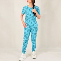 ست تیشرت و شلوار راحتی زنانه H&M نخی (نخ‌ پنبه)