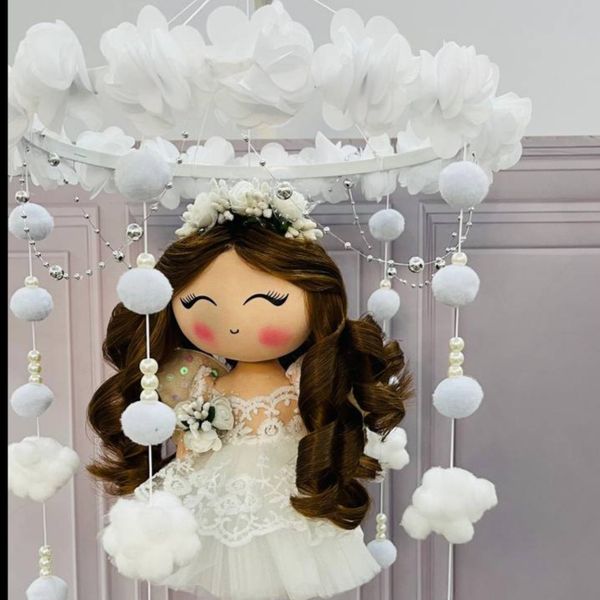 عروسک فرشته آویز موزیکال کد 18