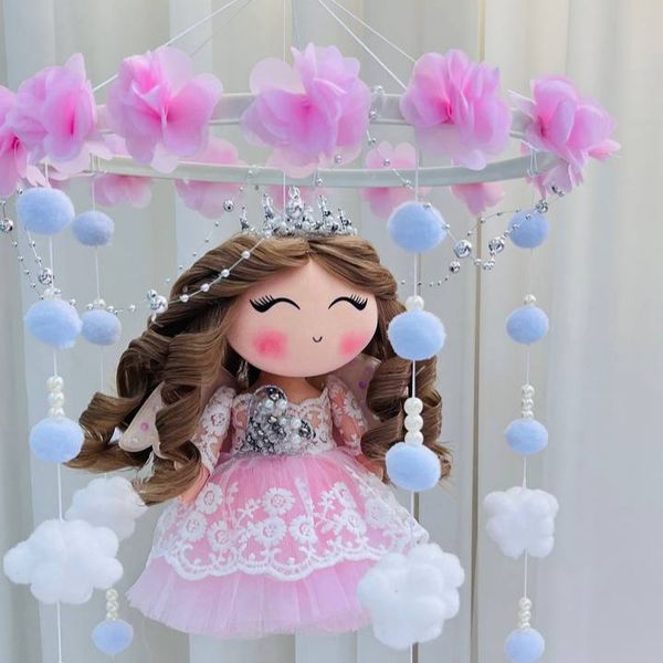 عروسک فرشته آویز موزیکال کد 16
