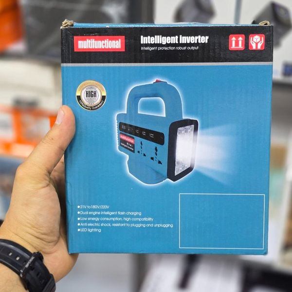 اینورتر هوشمند دو پریز چندمنظوره (Intelligent Inverter) قابل حمل تک باتری و دو باتری