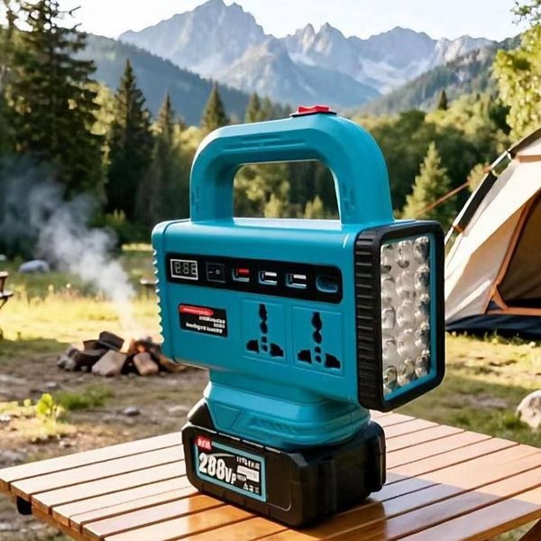 اینورتر هوشمند دو پریز چندمنظوره (Intelligent Inverter) قابل حمل تک باتری و دو باتری