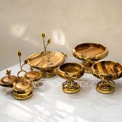 سرویس پذیرایی 5 تکه چوبی لیلیوم