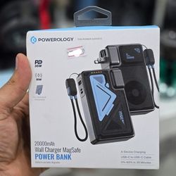 پاوربانک و شارژر دیواری 2 کاره (2-in-1) از برند Powerology