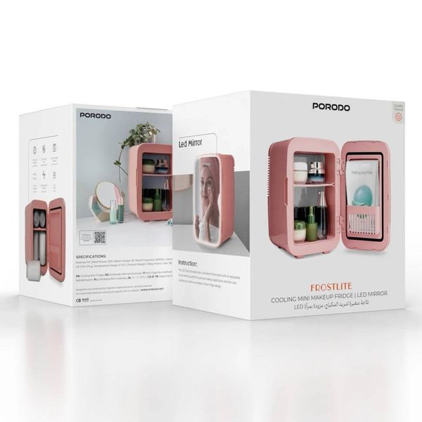 یخچال آینه دار آرایشی Porodo مدل Frostlite