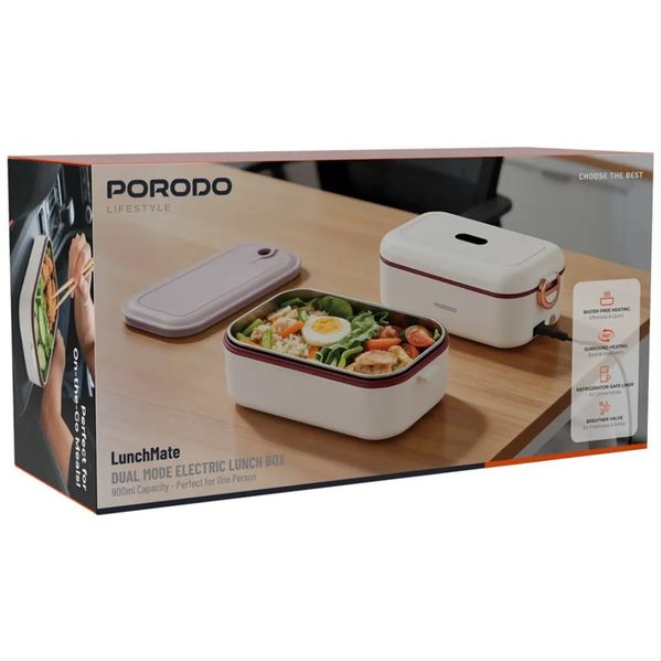 ظرف غذای برقی گرم‌کن دار Porodo مدل STL0376