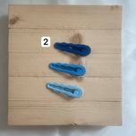 پک 3 عددی گیره مو انبری با طیف رنگی