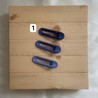 پک 3 عددی گیره مو انبری با طیف رنگی