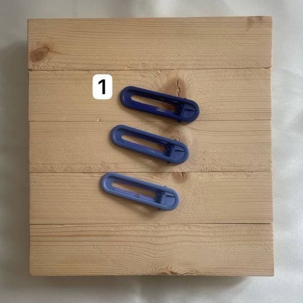 پک 3 عددی گیره مو انبری با طیف رنگی