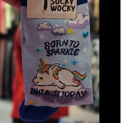 جوراب وارداتی طرح pony unicorn از برند socky wocky