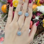 نیم ست نقره زنانه کد 2