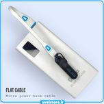 کابل شارژر (میکرو) پاوربانک فلت