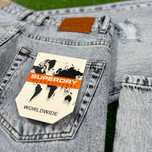 10 عدد شلوار جین مام استایل آبی روشن 1020/1