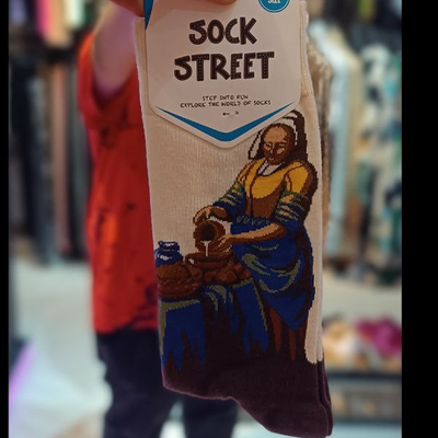 جوراب وارداتی طرح خانوم هنر مند از برندsock street