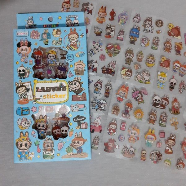 پک استیکر شفاف صدتایی