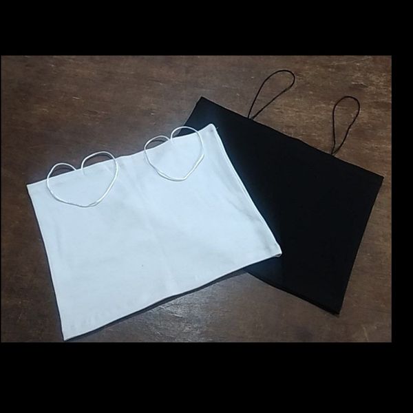 کراپ بند ماکارون زنانه کشی | فری سایز | تولیدی | رنگ مشکی