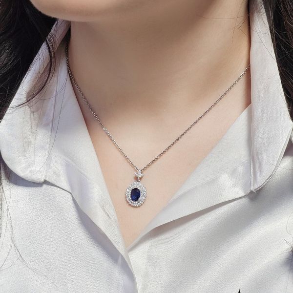 نیم ست نقره زنانه سنگ آبی