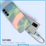 کابل شارژر (تایپ سی) پاوربانک فلت فست شارژر