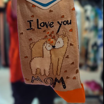 جوراب وارداتی طرح lama از برند sock street