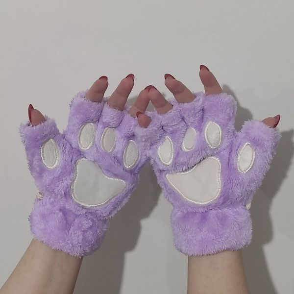 دستکش پنجه گربه مخملی