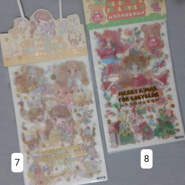 پک استیکر شفاف و کارت پستال