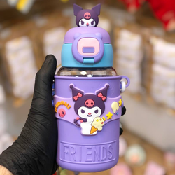 قمقمه نی دار سانریو (کرومی-سینامورول-کیتی-لوتسو)