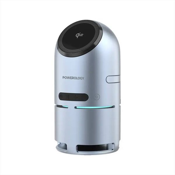 استند شارژر پاورولوژی Powerology Qi2 PWC039 Speaker Charge Station