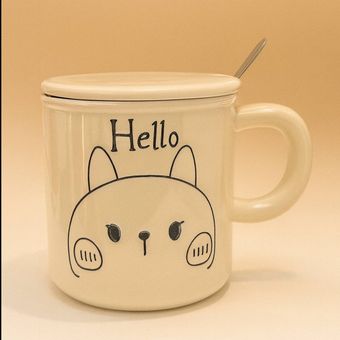 ماگ طرح گربه Hello