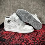 کفش نایک ساقدار AIR JORDAN طوسی سفید