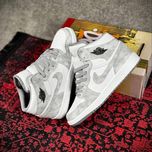 کفش نایک ساقدار AIR JORDAN طوسی سفید