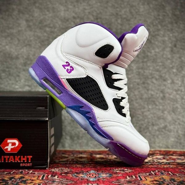 کتونی جردن فایو سبز بنفش