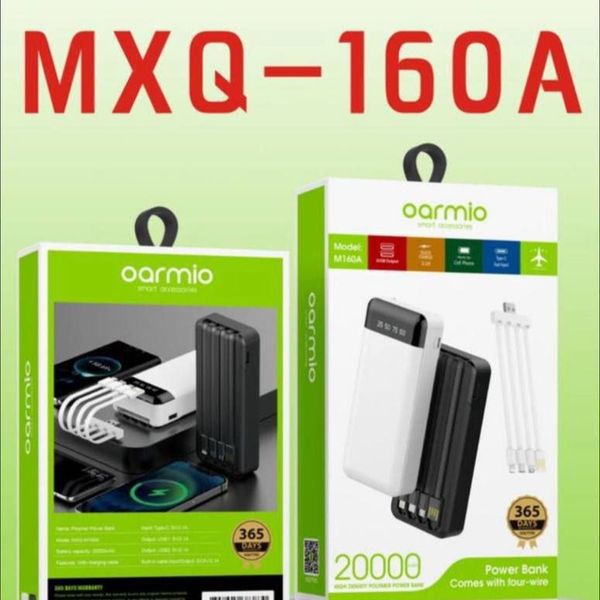 پاوربانک مدل 0armio 20000mah ظرفیت 20000 میلی آمپر ساعت