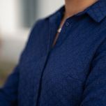 شومیز دکمه مخفی