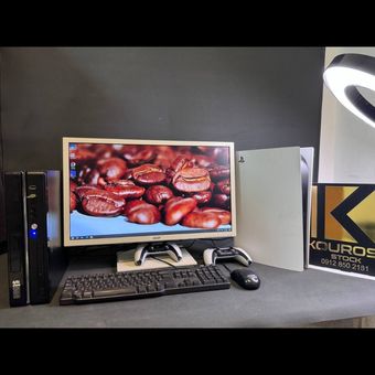پک کامل سیستم کامپیوتر نسل 3 رم 8 دارای مانیتور 24 اینچ و کیس و موس و کیبورد