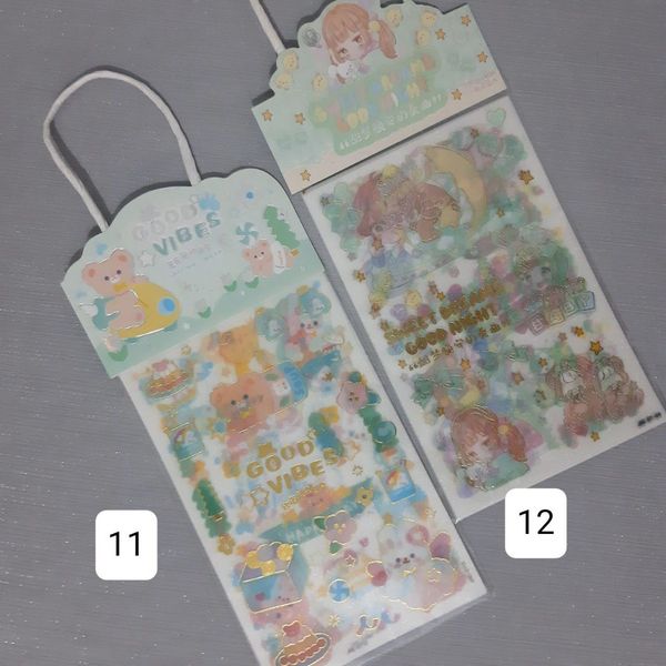 پک استیکر شفاف و کارت پستال