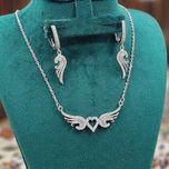 نیم ست نقره زنانه عشق جاودان