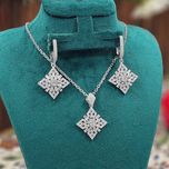 نیم ست نقره زنانه کد 8