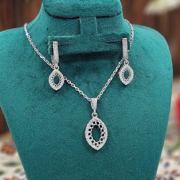 نیم ست نقره زنانه کد 7