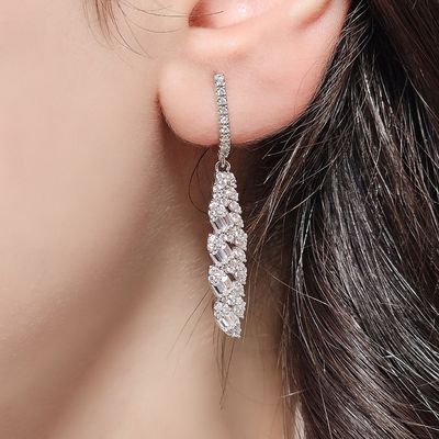 گوشواره نقره زنانه کد 4