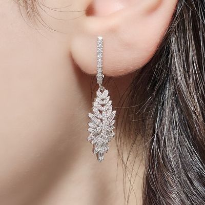 گوشواره نقره زنانه کد 6