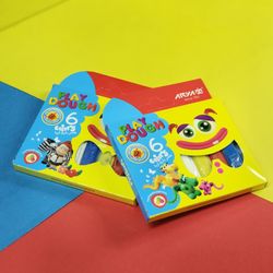 خمیر بازی 6رنگ بدون ابزار آریا✨