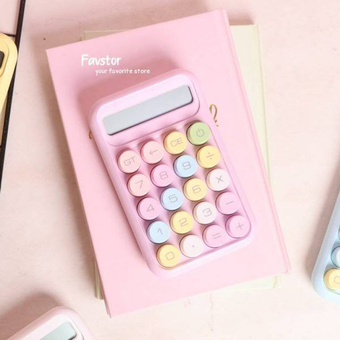 ماشین حساب رومیزی پاستلی رنگی