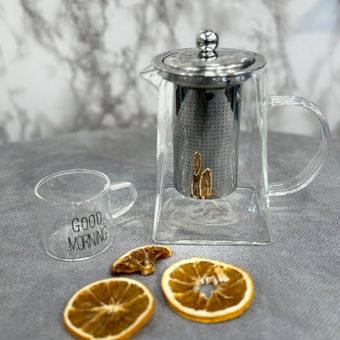 قوری پیرکس کف مربع 750میل