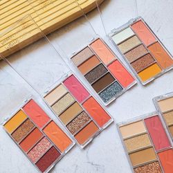 پالت 7رنگ رژ گونه و سایه چشم عطری اورجینال Merrycolor