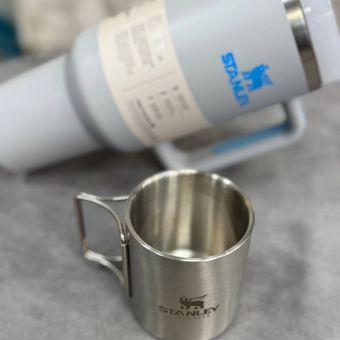 لیوان استنلی دو جداره استیل دسته متحرک کیفیت اصلی