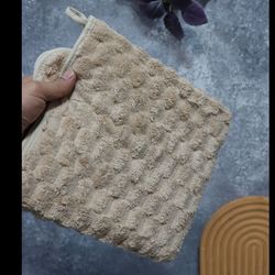 حوله دستی پولیشی 50*90 نسکافه ای