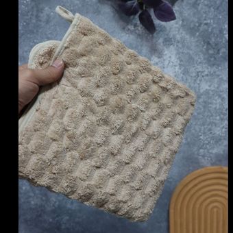 حوله دستی پولیشی 50*90 نسکافه ای