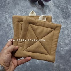 دستگیره آشپزخانه 2عددی نسکافه ای