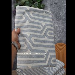 زیرسفره طوسی آبی 6نفره