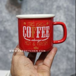 ماگ سرامیکی coffee قرمز