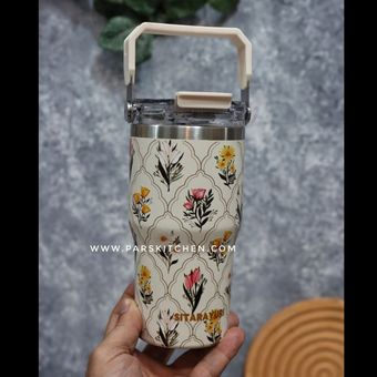 تراول ماگ گلدار سیتارایوری 600میل سفید